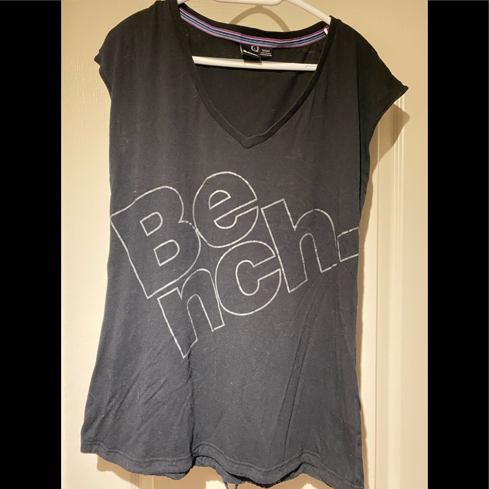 🪴Bench - Black Bench Logo T-Shirt with Drawstring Waist